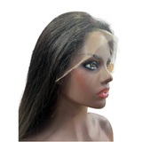 Straight HD Full Frontal 13*4 Lace Wig Naturlal Black