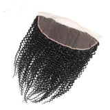 Bundle Deals With Frontal Kinky Curly Virgin Human Hair Natural Black